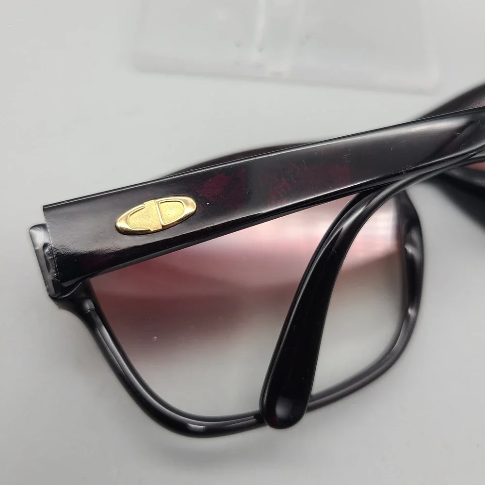 Vintage Christian Dior Sunglasses 2436A 20 Black Gold Gradient Frame Only